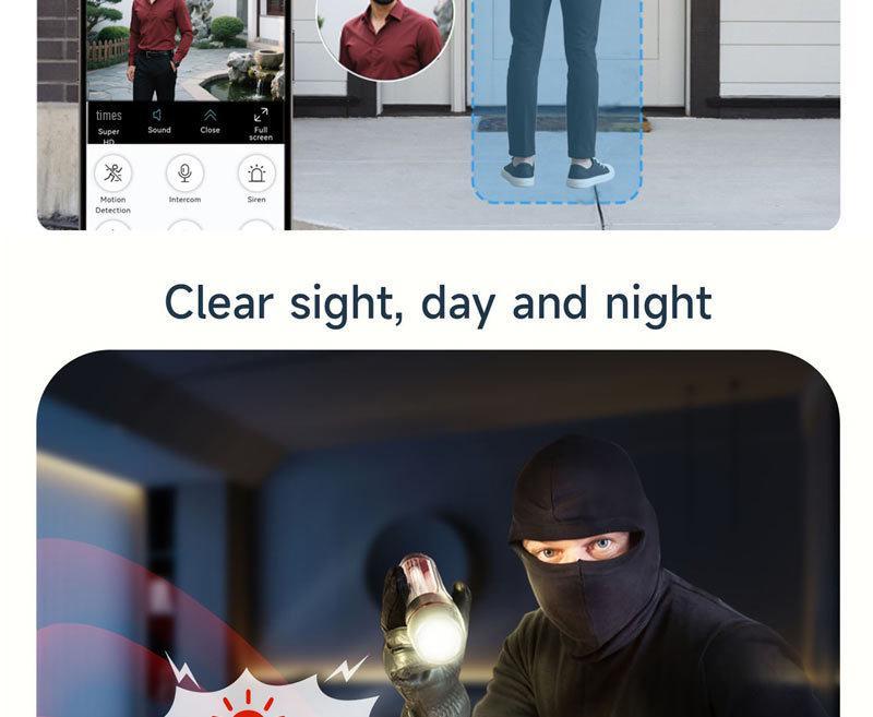 2K Dual-Band WiFi Window Camera with Starlight HD Monitoring