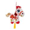 2026 Year of the Horse Mascot Doll Wholesale New Year's Goods Paper-cut Horse Annual Meeting Gifts Red Goods Doll Hot Stamping