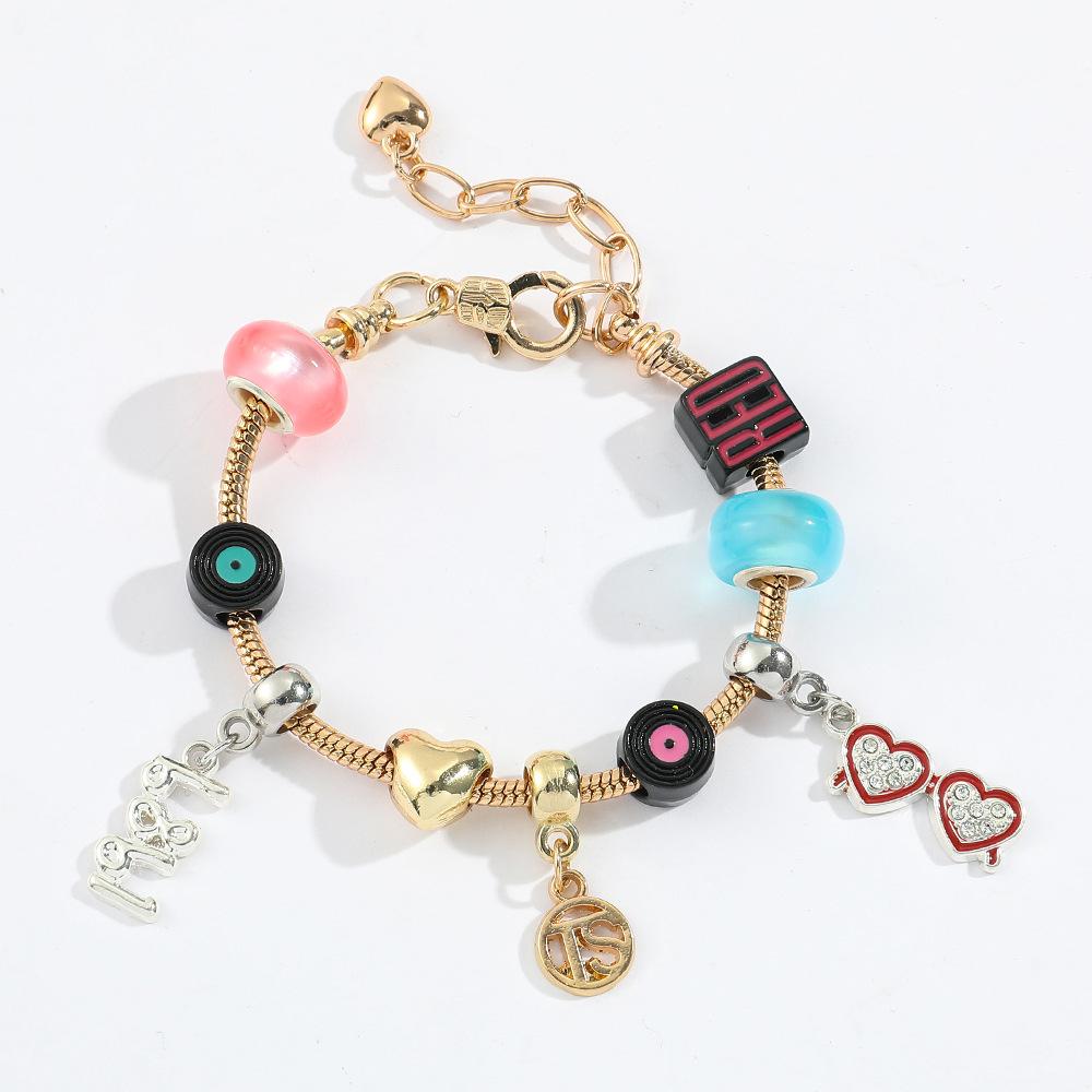 Braccialetto a tema Taylor Swift, Multicolore, Regalo per Fan