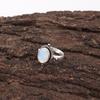 Milky Opal Ring, Handmade Gemstone Ring, 925 Solid Sterling Silver Jewelry Dainty Ring, For Engagement Gift