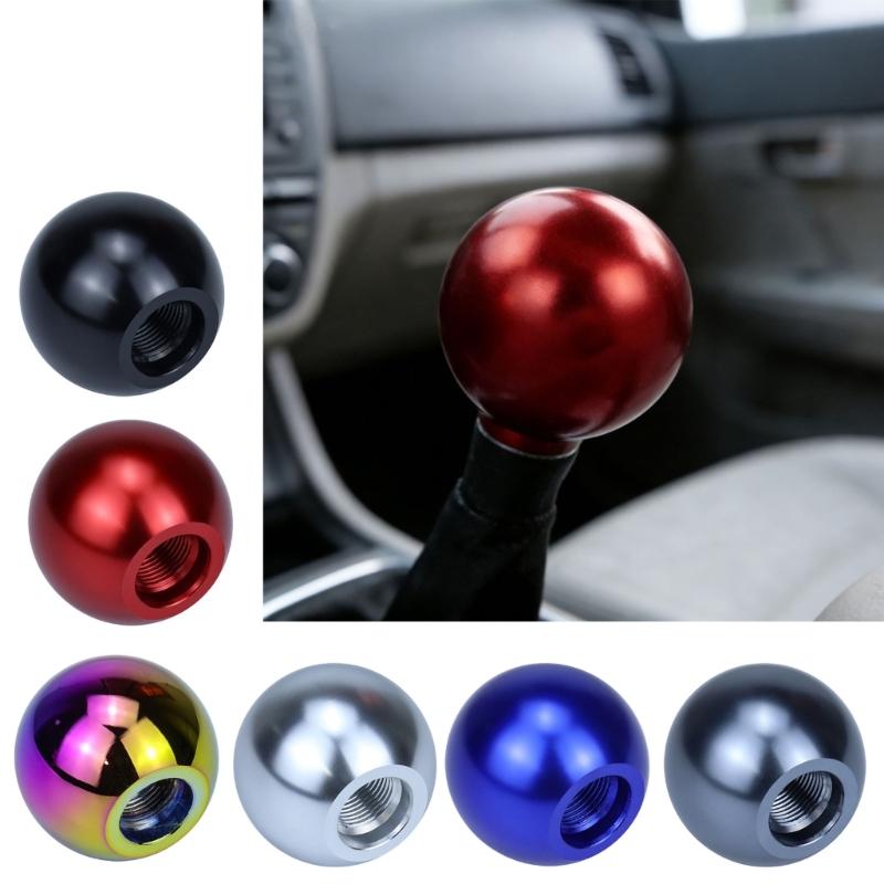 Gear Shifter Knob Ball Shape Knob Universal for Most Vehicles Anodized Aluminum Construction Comfortable Handling