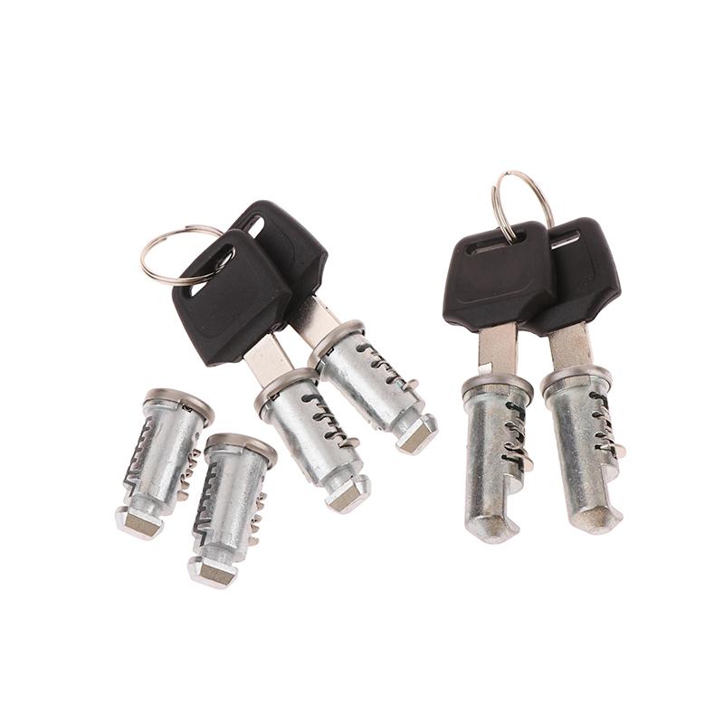2Set Zinc Alloy Fixed Crossbar Lock Cores For Roof Bars Cycle Carriers Exterior Parts Car Locks Roof Bar Rack Security Locks