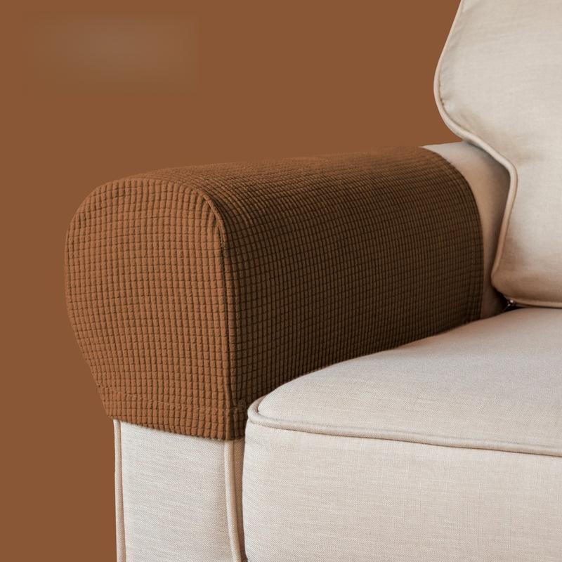 2PCS Luxurious Sofa Armrest Covers Soft and Thick Chair Arm Protectors, Universal Fit,Elastic Armrest Covers