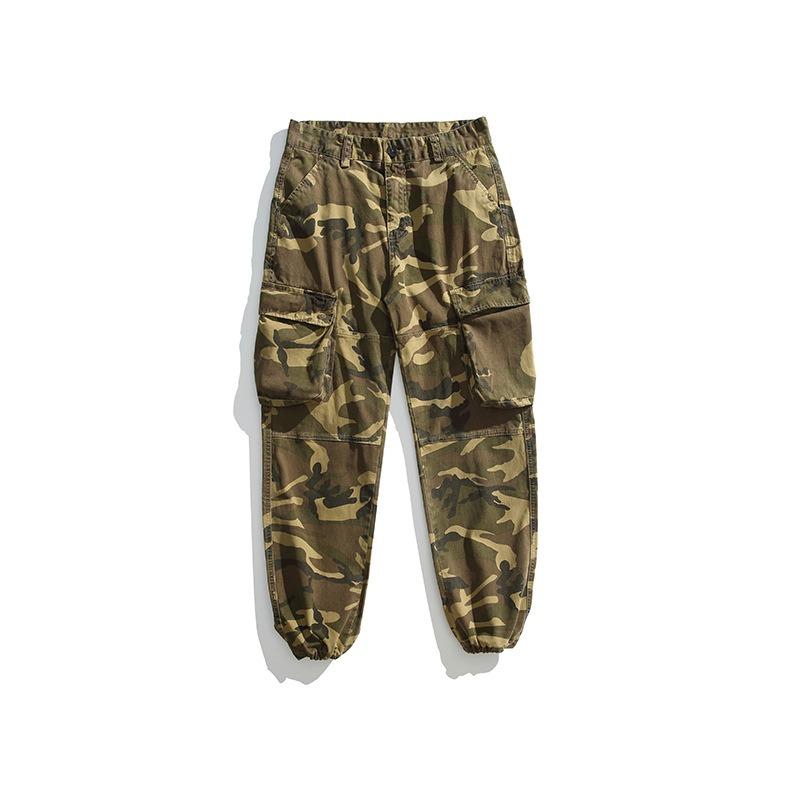 Men's Camouflage Overalls Casual Loose Leggings Trendy Pants Men's High-end Sports Men's Trousers