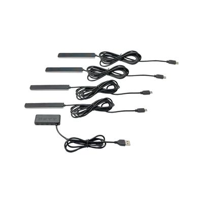 Tsuchiya Yac Φωτισμός Εσωτερικού Αυτοκινήτου Συσκευασία Φωτισμού Δαπέδου Ουράνιο Τόξο, Κοντό, 4, Μαύρο, PF-414