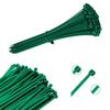 Plastic Cable Tie - AIMOONSA - Pack of 100 - Green - 3.6x200 Mm - Reusable