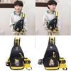 Borsa da petto Pokemon Fulmine per bambini in nylon traspirante per uso quotidiano