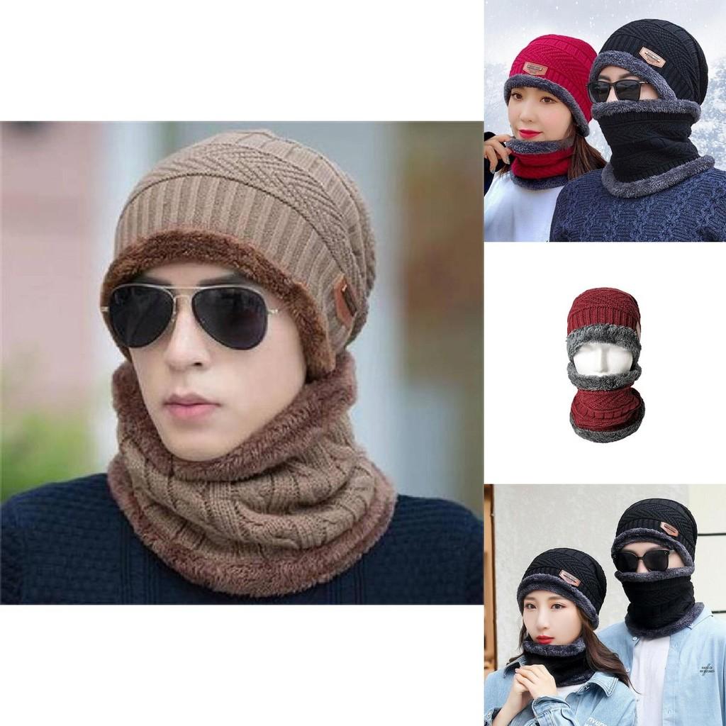 Thick Knitted Winter Hat For Men Windproof And Warm Suitable For Cycling And Skiing