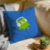Cushion Cover Washed Linen Soft Breathable Decorative Case for Sofa Home Pillow cover Cute Cartoon Duolingos