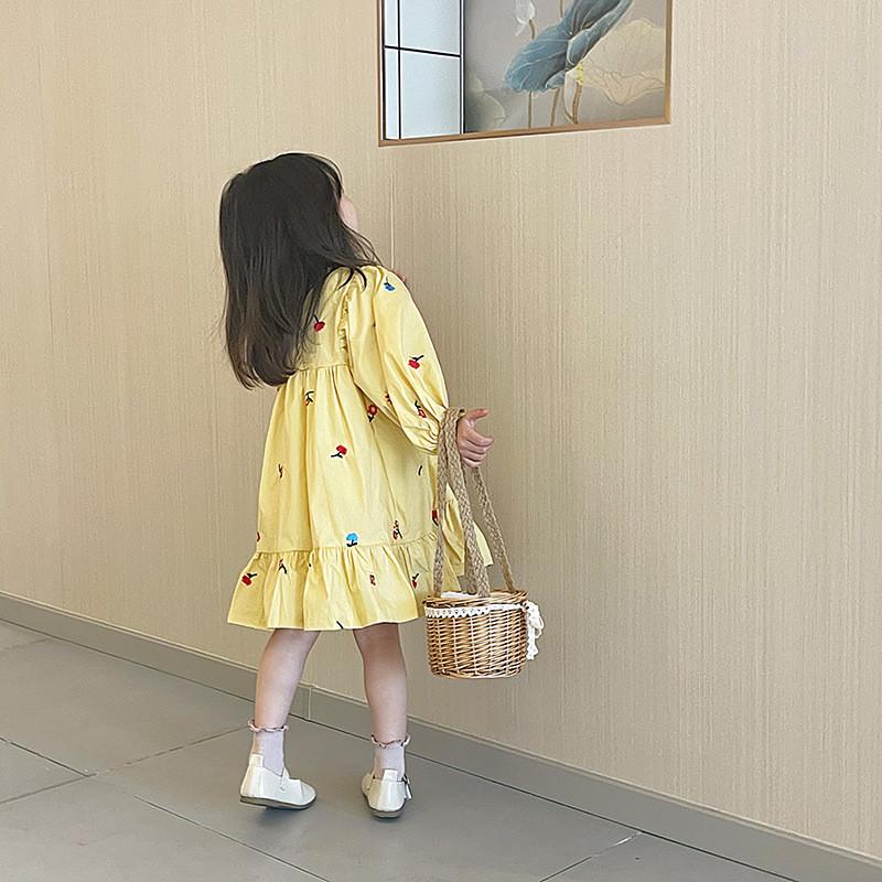 Stylish Korean Kids Pearl Handbag Trendy Mini Woven Crossbody Bag For Girls