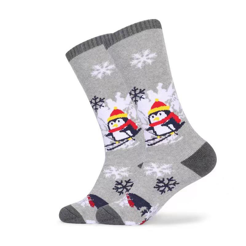 Unisex Quick-Dry Wool Ski Socks for Children and Adults - Warm, Long, and Ideal for Outdoor Sports