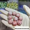 16mm Mixed Checkered Glass Beads & Marbles - Nostalgic Crystal Balls for Kids