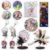 Dandadan Goods Okarun Momo Lucky Bag Set with Badge, Acrylic Stand, Backpack, Wall Hanging, Birthday Gift (A) [Parallel Import]