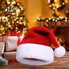 Gorro de Papá Noel unisex de Navidad, extragrande y grueso, para fiesta de Año Nuevo, con contraste de colores, elástico, de felpa gruesa, para decoración, para cosplay de Papá Noel, para adultos, para fiestas