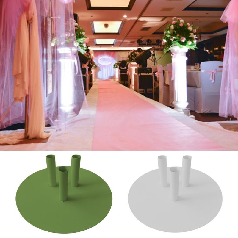 Base de Support de Fleurs Robuste avec Conception Amovible à 3 Trous pour Centres de Table de Réception de Mariage Décoration d'Événement Fourniture