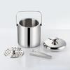 Long-lasting Effect: Insulated Ice Bucket With Lid Stainless Steel Ice Bucket Cold Beer Cooler Suitable For Champagne Etc