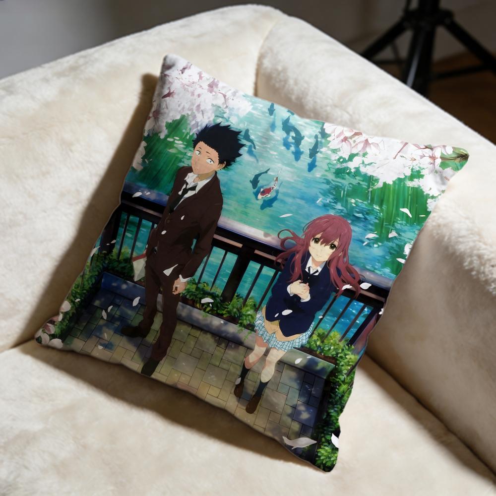 Popular AASilent Voiceew Cushion Cover Soft Decorative Pillow Case Suitable for Bedroom Sofa Car Travel Use