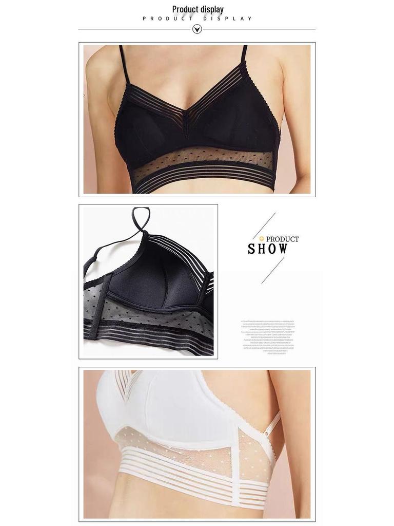 Wire-free Summer U-Shaped Backless French Lace Bra