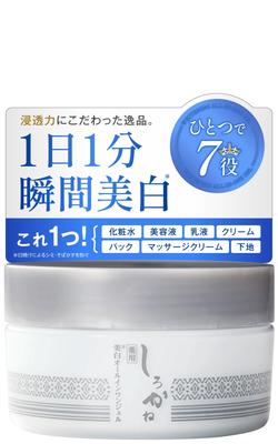 Shirokane Medizinisches Aufhellungsgel Feuchtigkeitsspendend für Trockene Fältchen Rosengeranienduft Frauen und Männer Hergestellt in Japan 60g Alles-in-Einem (60g) Quasi-Droge