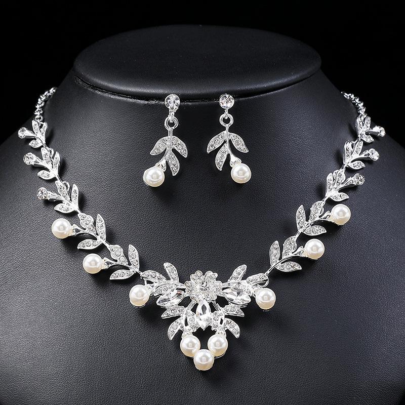 Bridal Necklace Set Bridal Wedding Jewelry Dress Accessories Women'S Banquet Collarbone Chain