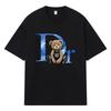2026 Teddy Bear Printed Graphic Y2k Harajuku Streetwear 100% Cotton T Shirt Casual Oversized Summer Men T-shirt