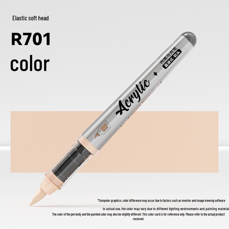 Soft Tip Acrylic Marker - 120 Colors, Single Piece, Opaque, Stackable Paintbrush