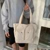 Large Capacity Multi Pocket Shoulder Bags Women Fashi Canvas Handle Bag Casual Comfortable and Versatile Texture Storage Bag