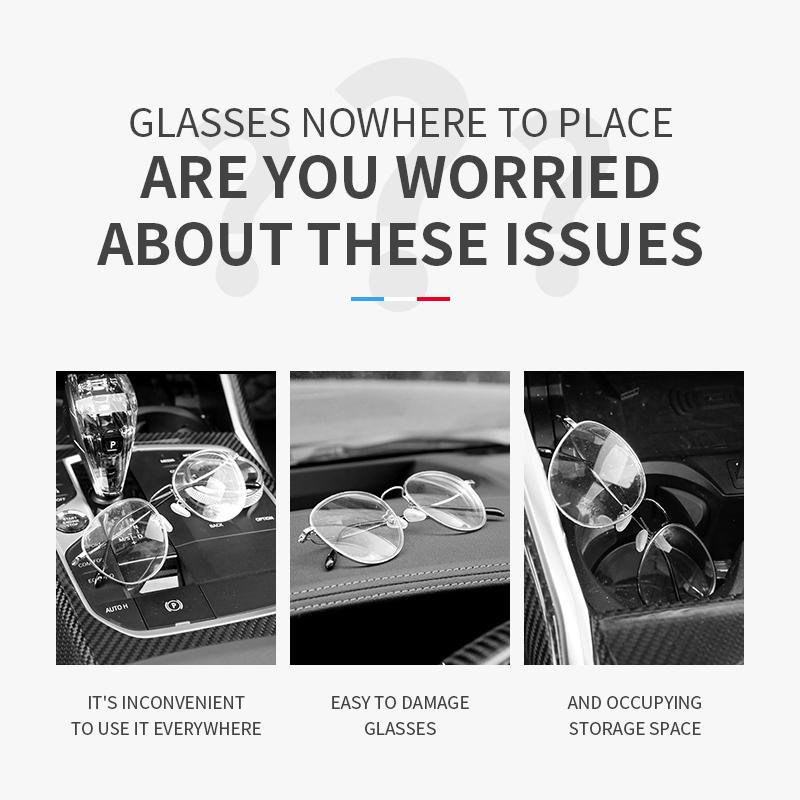 Car Visor Sunglasses Glasses Case Glasses Holder Clip Box For Volvo XC40 XC60 XC70 XC90 S40 S60 S90 V40 V60 V90 2025 Accessories