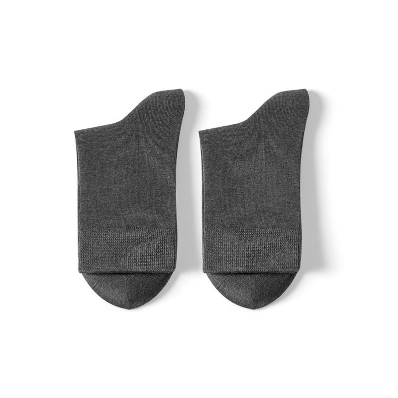 Women's 100% Pure Cotton Mid-Calf Socks - Odor-Resistant, Antibacterial, Anti-Pilling, Hand-Sewn Toe, Boneless, Perfect for Spring & Autumn.