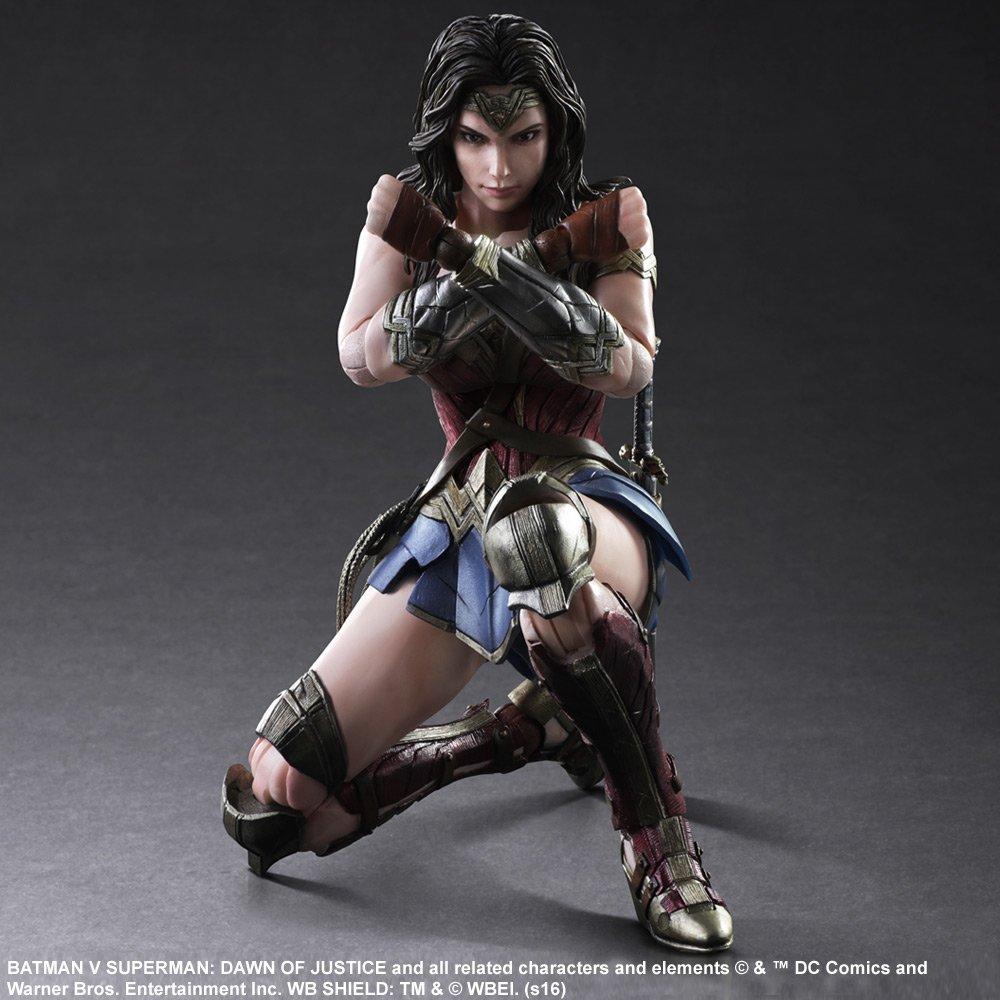PLAY ARTS Kai Batman v Dawn of Justice Wonder Woman PVC painted movable figure Superman