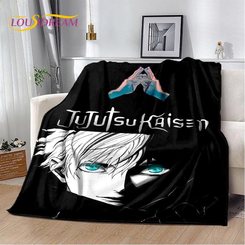 Jujutsu Kaisen Anime Cartoon Soft Plush Blanket,Flannel Blanket Throw Blanket for Living Room Bedroom Bed Sofa Picnic Cover Kids