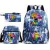 Rhythm Box Spiel Merchandise Schultasche Sprunki Cartoon Sternenhimmel Rucksack Umhängetasche Dreiteiliges Set