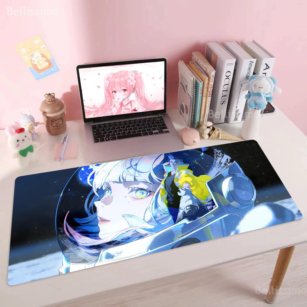 Ccyberpunk  Cute Cartoon Eedgerunners Mouse Pad Anime Keyboard Large Mousepad for Gaming Accessories Notebook Rubber Desk Mat