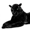 Deluxe Tassar Stor Svart Panter Realistisk Gosedjur Mjuk Leksak 100cm  xi