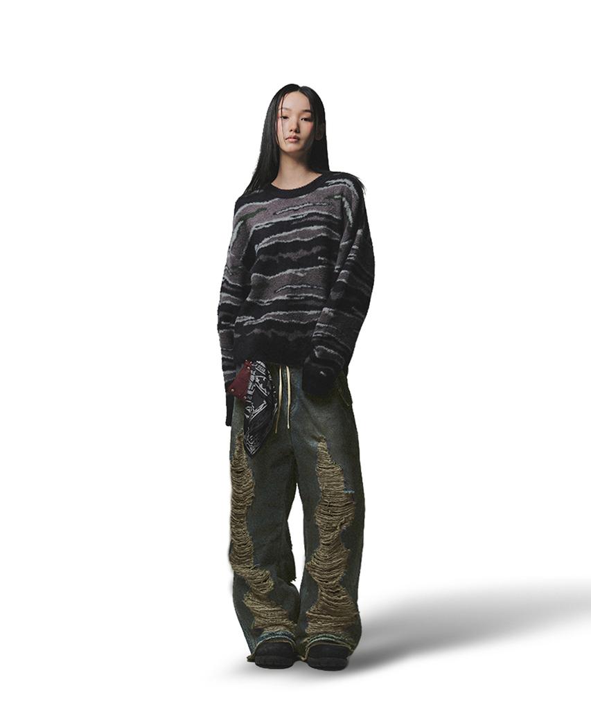 NOT4NERD Night Mist Mohair Knit - Black