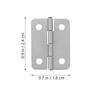 20Pcs Jewelry Box Hinges Iron Hardware Durable Not Easy to Fade DIY Accessory Small Hinges DIY Accessories 1.2inch Mini Hinge