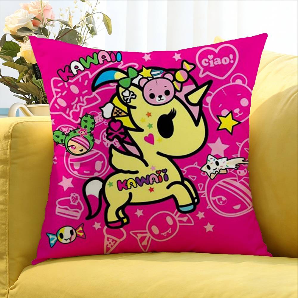 T-Tokidoki-S   Various Sizes Square Pillow Case For Car Home Bedchamber Decor