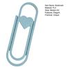 Heart-Shaped Oversized Paper Clip Bookmark PLA Page Marker Romantic Gift for Book Lovers Unique Reading Accessory for Journals Planners