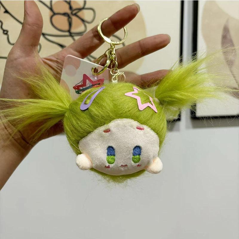 Cotton Adorable Fluffy Doll Keychain Cute Cartoon Animal Plush Bag Charm