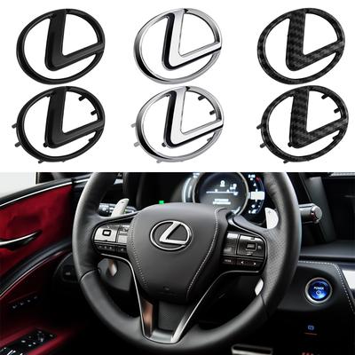 ABS Car Steering Wheel Center Emblem Sticker Accessories For F SPORT IS200 CT200h GS300 LS430 RX450h LX570 IS300 ES300h GX