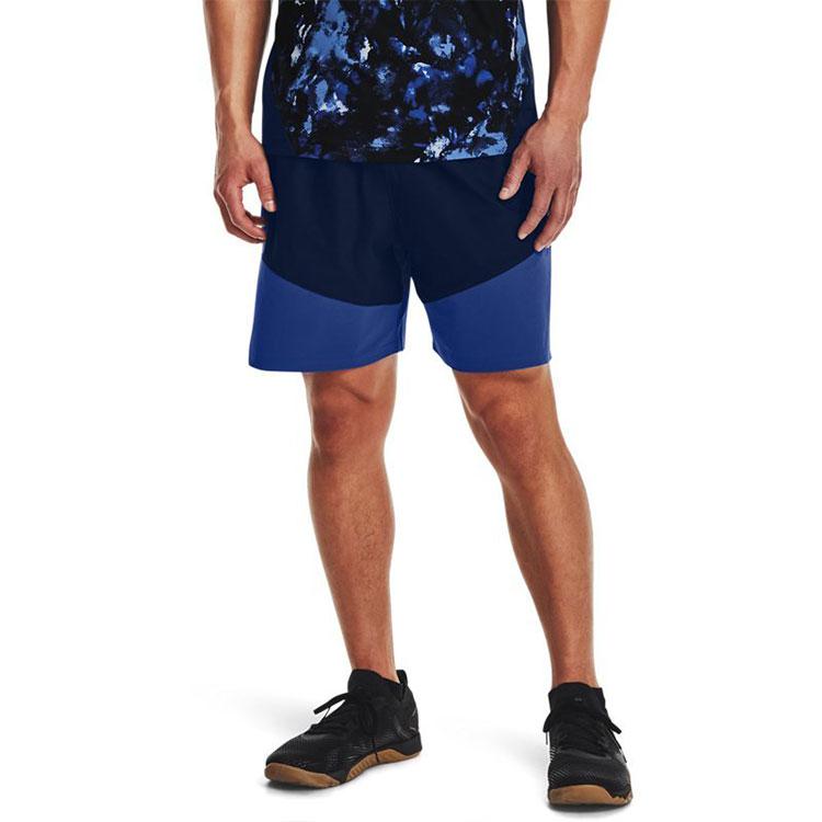 Under Armour Woven Series Lightweight Stretch Woven Training Color Block Shorts Men shorts Dark-Blue 1366167-408