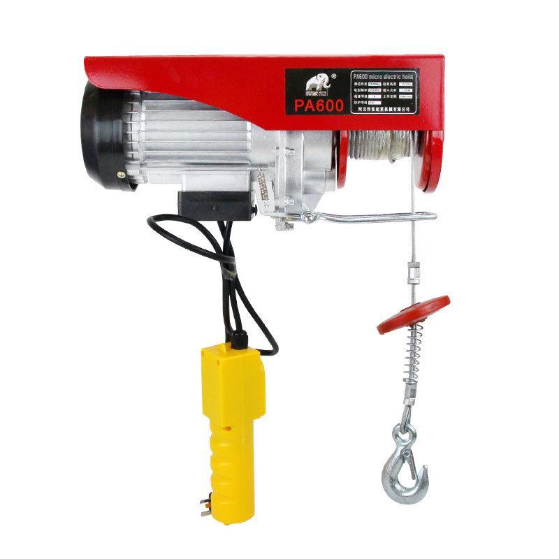 Mini Electric Hoist with Steel Wire Rope & Free Shipping - 220V