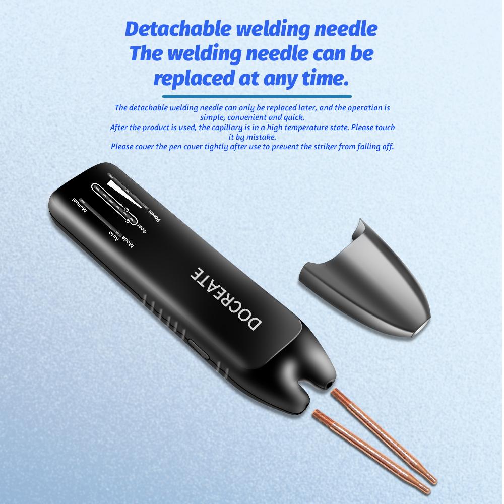 Handheld Spot Welder DIY Adjustable Portable Digital LED Display Color Screen Welding Automatic Trigger for 18650 Battery