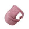 Breathable Pet Sun Hats Corduroy Cat Headwear Multi-color Dog Baseball Cap  Walking Hiking