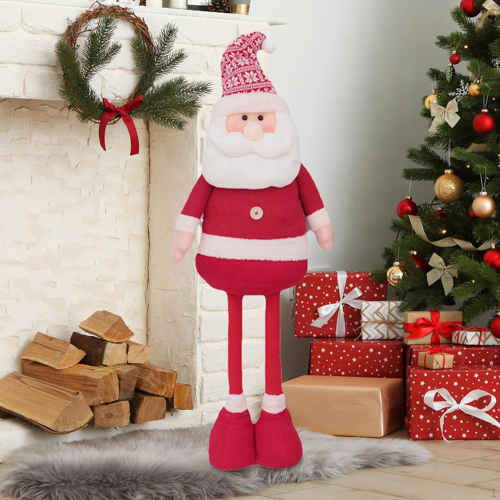 

Рождественское украшение кукла плюшевая длинноногая настольная фигурка рождественский декор для обеденного стола вечеринка Santa Claus