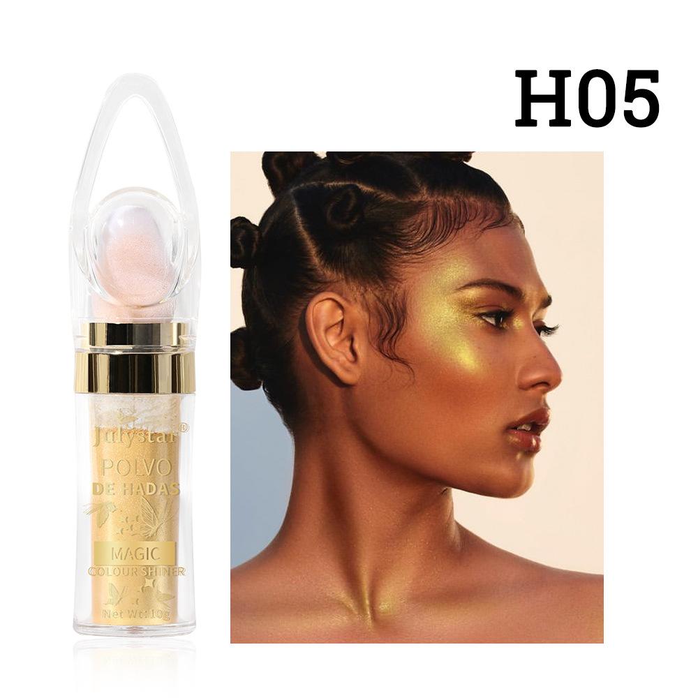 Highlight Pat Powder, Natural Three-dimensional Grooming Blush, Elf Powder, Pearl Glitter Powder