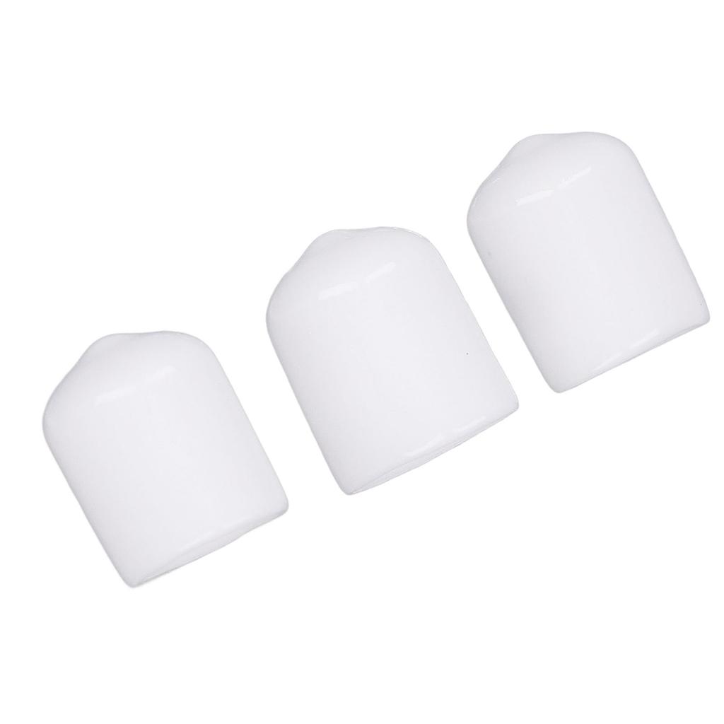 100PCS Screw End     White PVC Anti Aging Flexible Flame Retardant End Cover for