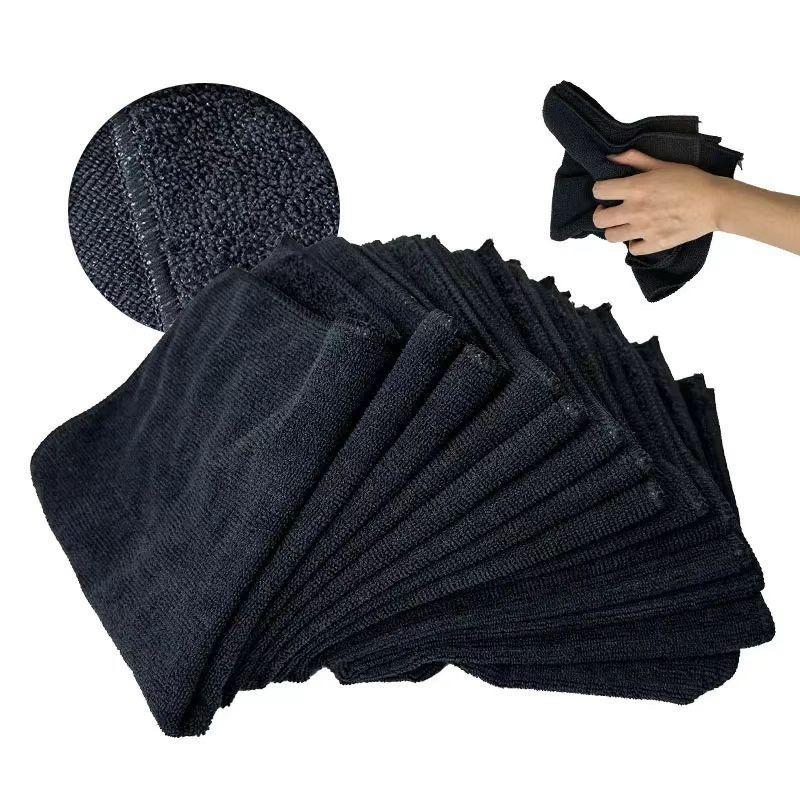 10pcs microfiber cleaning cloth, super soft dry absorbent, car wash towel, dish towel, multi-functional cleaning towel