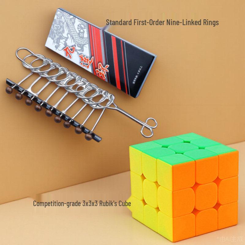 Children's 8-Piece Metal Puzzle Set: Educational Disentanglement Toy