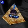 12 Zodiacs Orgone Crystal Pyramid,Amethysts Obsidians Healings Crystals Pyramid Constellations Pyramid for Money Health